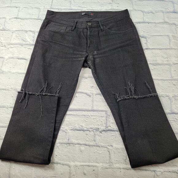 3x1 NYC M5 Button Fly Black Straight Leg Jeans size 29 - Picture 11 of 16
